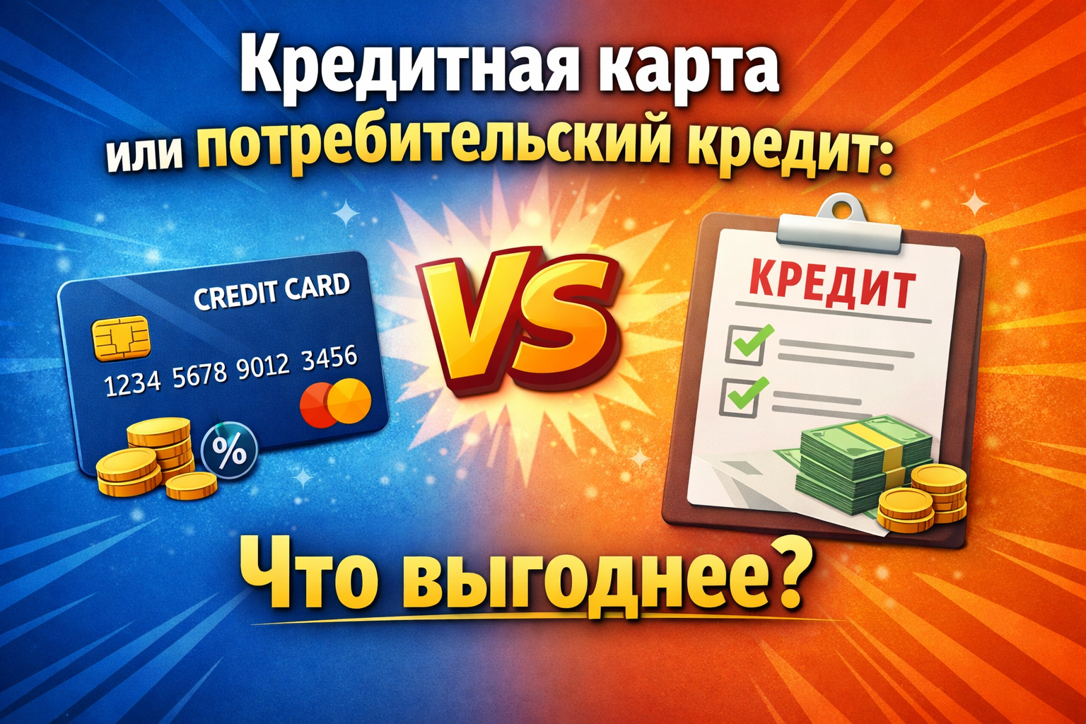 Кредитная карта или потребительский кредит: что выгоднее?
