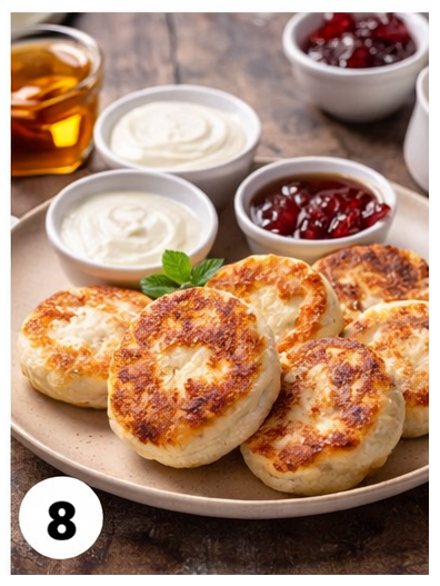 Сырники пышные на сковороде